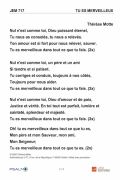 Les textes des chants du recueil Jem 4