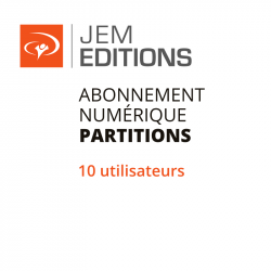 Abonnement annuel partitions église 10 personnes